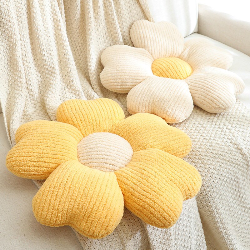 Fluffy Clover Flowers Pillow