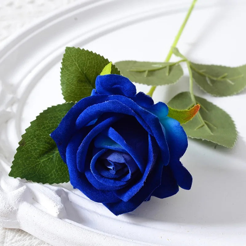 20 pieces Realistic Velvet Silk Rose Bouquet