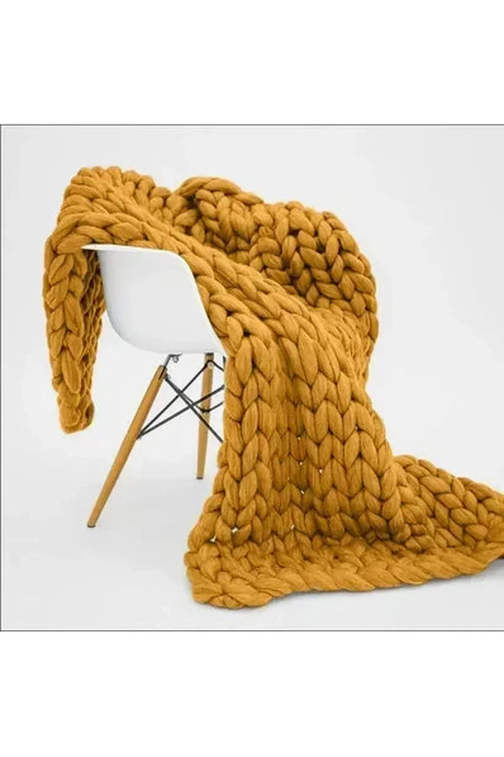 Cozy Knit Chunky Blanket