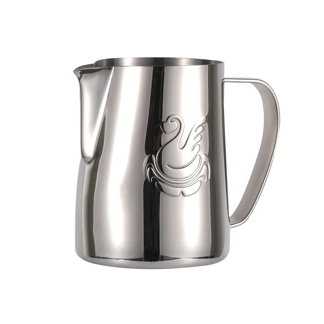 600ml stainless steel coffee pot milk frother cup cream maker espresso latte art tool elegant swan