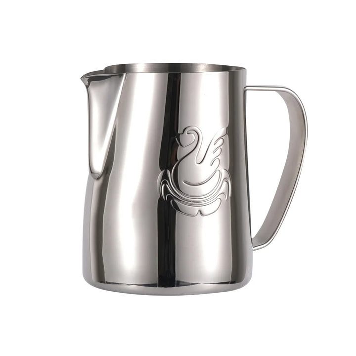 600ml stainless steel coffee pot milk frother cup cream maker espresso latte art tool elegant swan