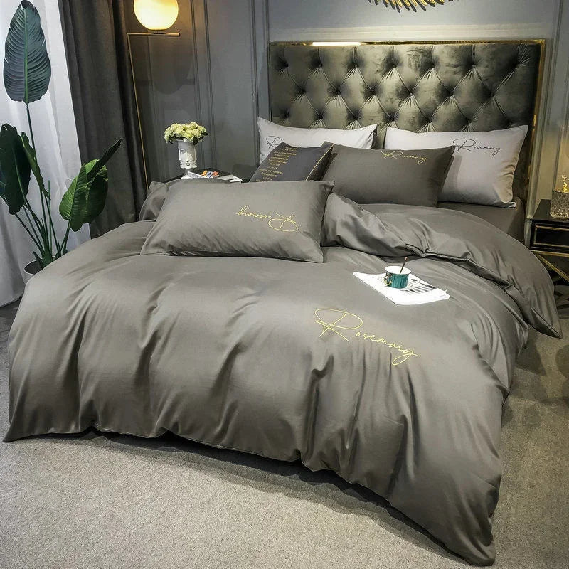 Luxury Duvet Cover with Elegant Embroidery – Soft, Breathable and High Quality |