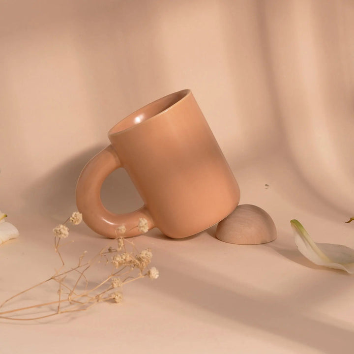 Simple solid ceramic mugs