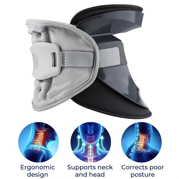 SpineEase | Neck Traction Collar – Cervical Retractor for Spinal Decompression, Nerve &amp; Posture Support – Neck Pain Relief Aid