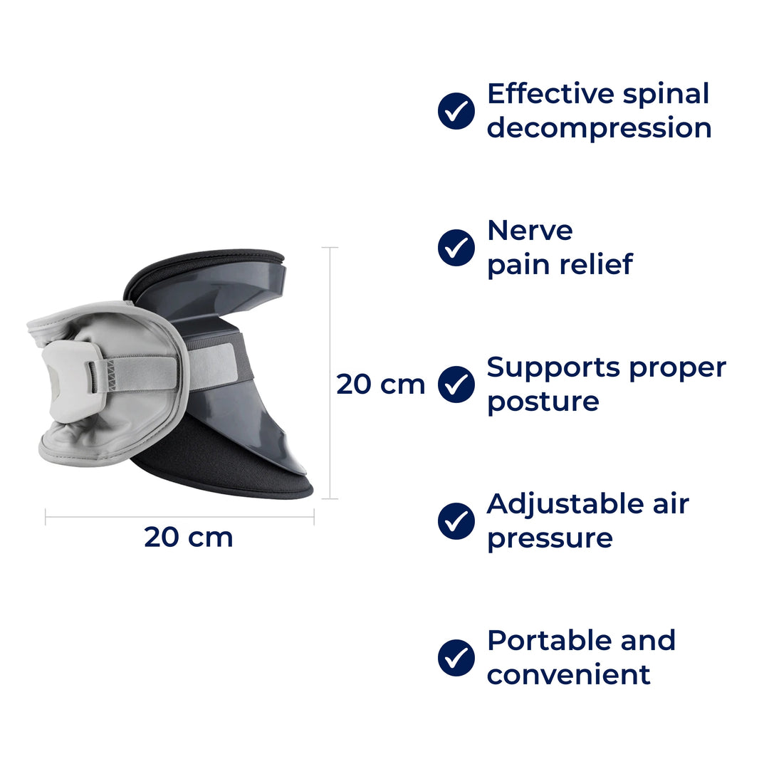 SpineEase | Neck Traction Collar – Cervical Retractor for Spinal Decompression, Nerve &amp; Posture Support – Neck Pain Relief Aid