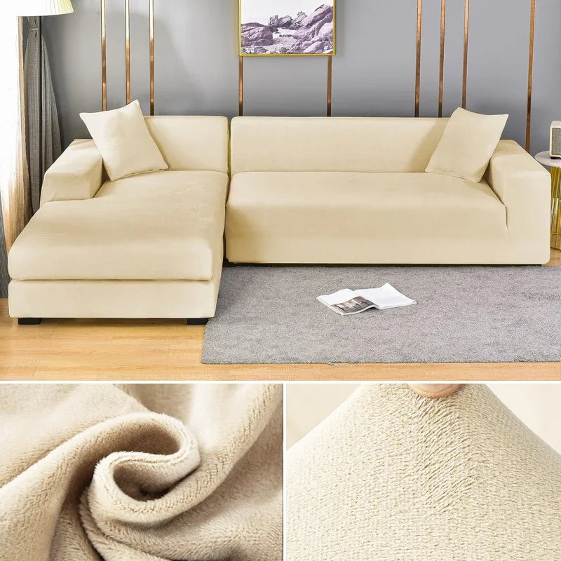 Luxury Stretch-Velvet Sofa Cover – Stylish Protection for Any Sofa