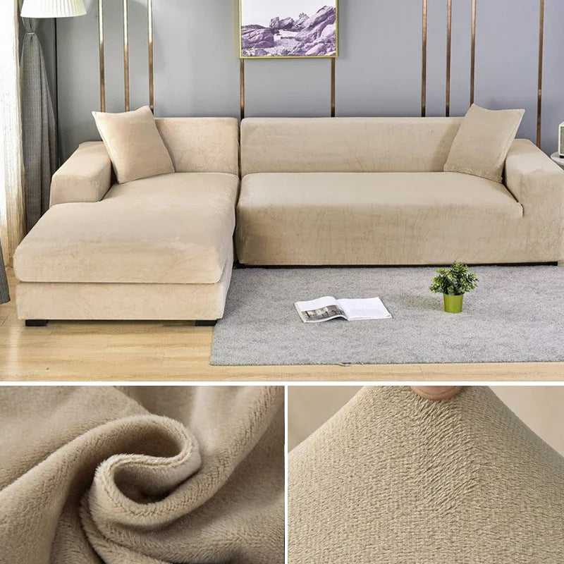 Luxury Stretch-Velvet Sofa Cover – Stylish Protection for Any Sofa