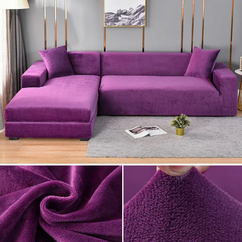 Luxury Stretch-Velvet Sofa Cover – Stylish Protection for Any Sofa