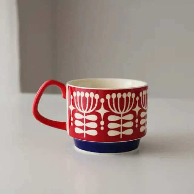 Outstanding Retro Coffee Mugs made of Ceramic – available in 8 different patterns