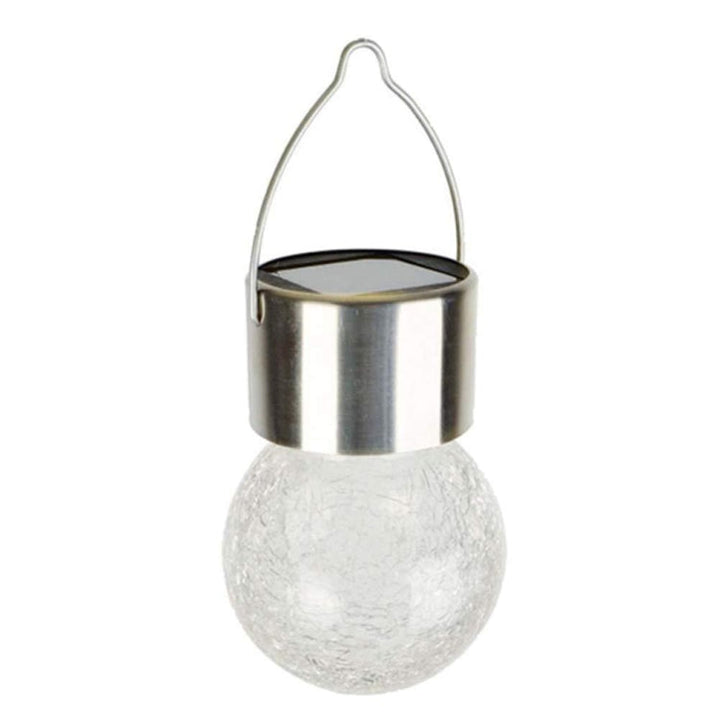 12 PCS Snap Ball Solar Chandelier Outdoor Garden Courtyard Holiday Decorative Light with Clip (Warm White Light)