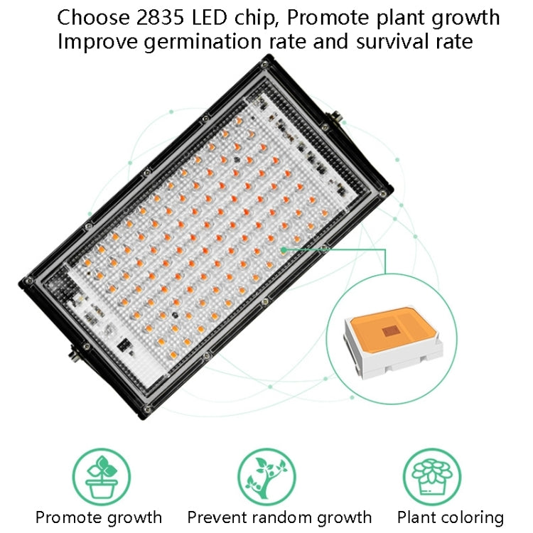 LED Plant Light Full Spectrum Waterproof Grow Light EU Plug 144 Beads 200W