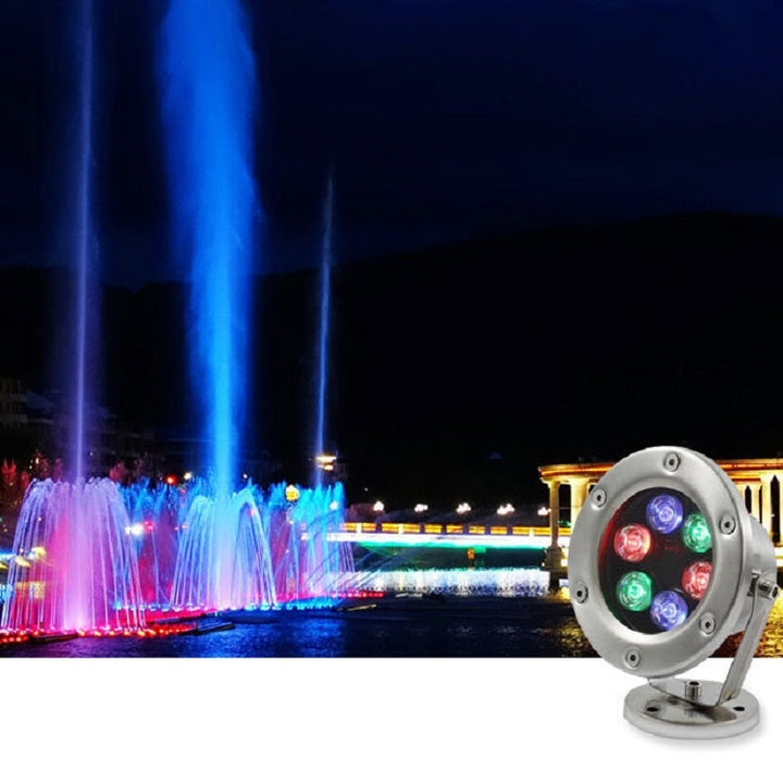 LED underwater light pool fish pond fountain waterproof landscape light 18W (warm white)