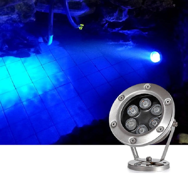 LED underwater light pool fish pond fountain waterproof landscape light 18W (warm white)
