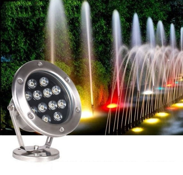 LED Underwater Light Pool Fish Pond Fountain Waterproof Landscape Light 24W (Warm White)
