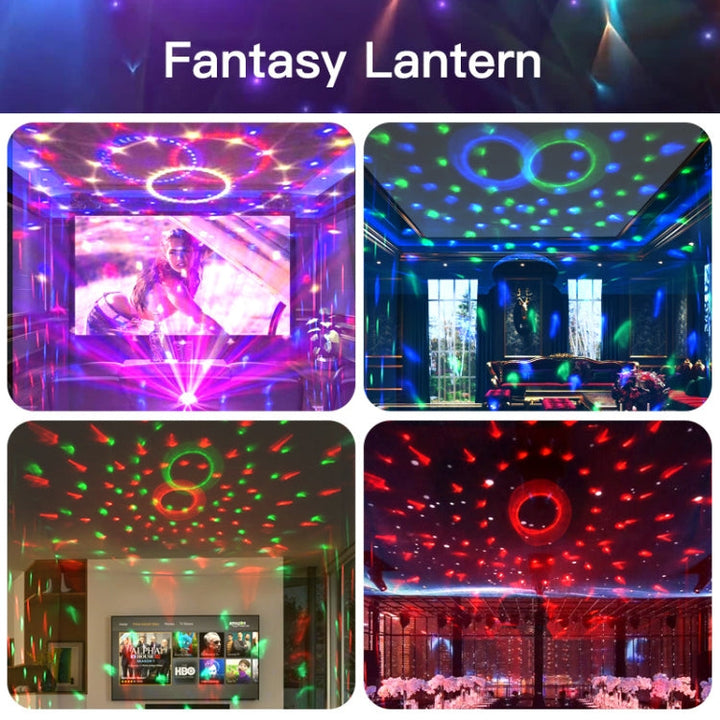Home LED Magic Ball Lights Bounce Ambient Lamps Room Sound Lights Balls, colour: Charging Model Black (RGB coloured 5W)