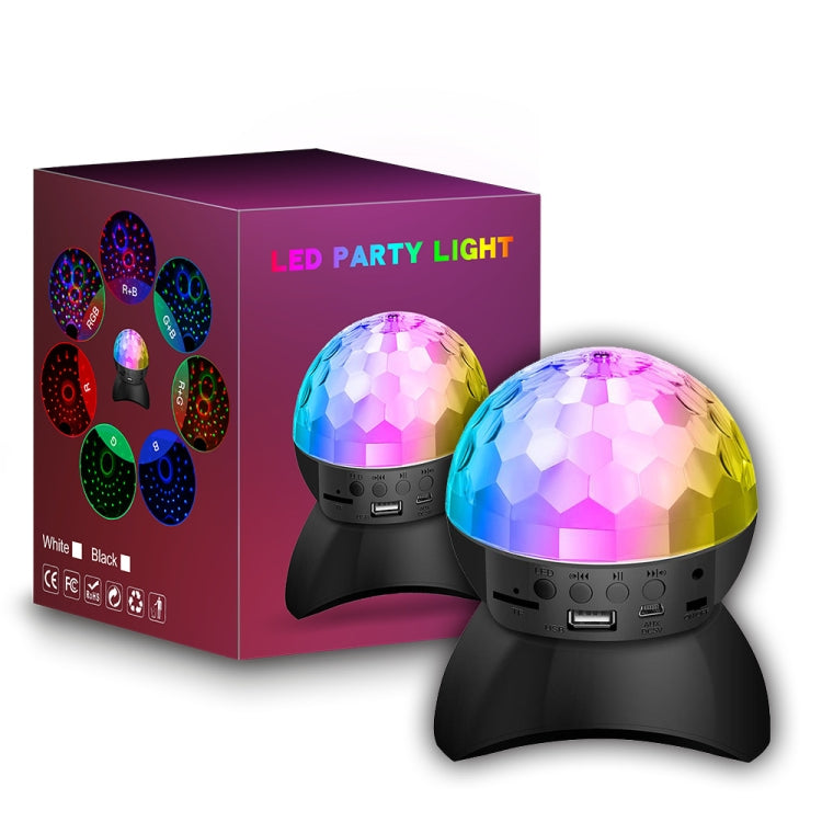 Home LED Magic Ball Lights Bounce Ambient Lamps Room Sound Lights Balls, colour: Charging Model Black (RGB coloured 5W)