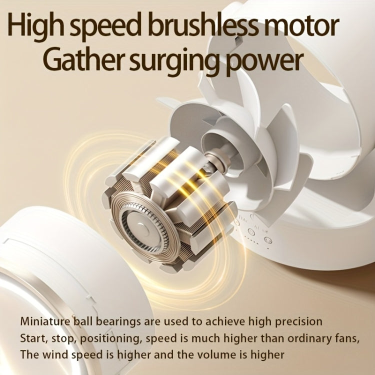 3 In 1 Multifunctional Desktop Fan with LED Light Cosmetic Mirror Rechargeable Oscillating |