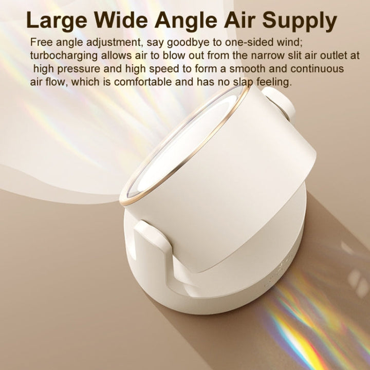 3 In 1 Multifunctional Desktop Fan with LED Light Cosmetic Mirror Rechargeable Oscillating |