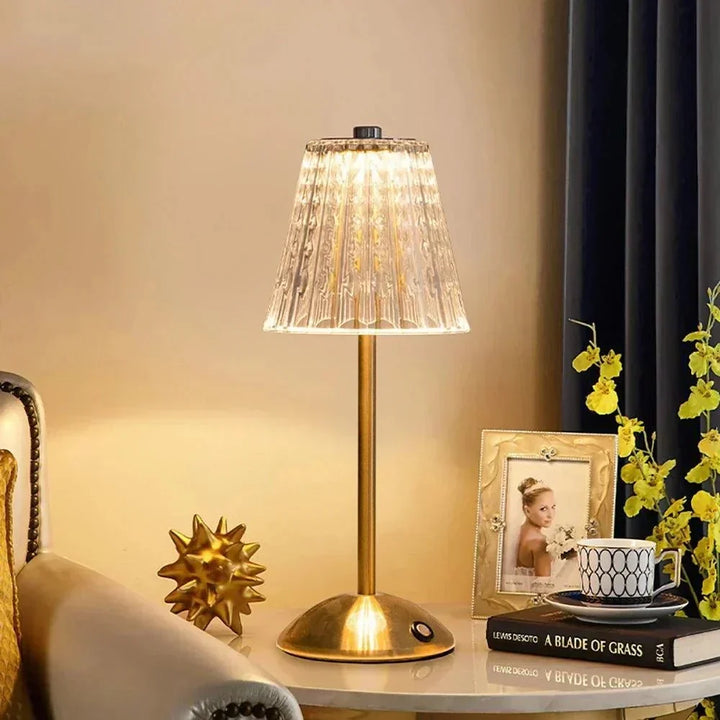 AuraGlow Table Lamp - Rechargeable LED Lamp with Dimming Function