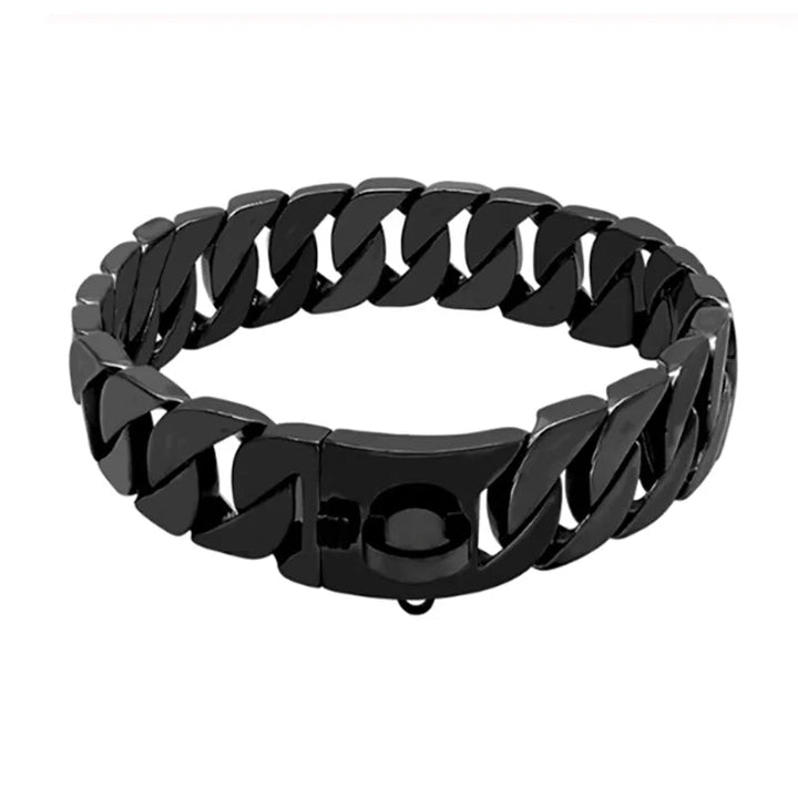 Strength Neck Metal Dog Collar – Sturdy Stainless Steel Collar for Large Dogs