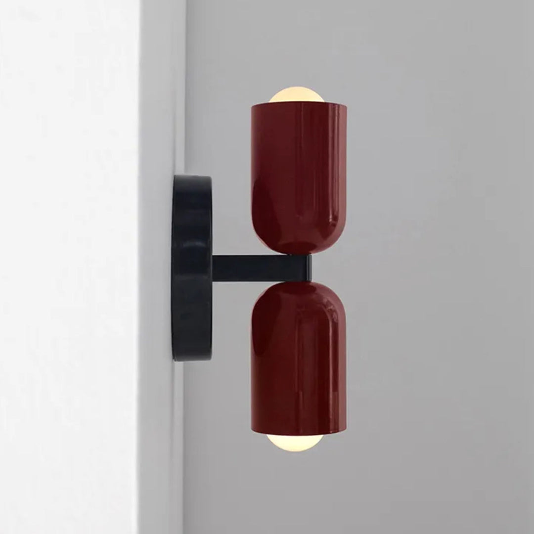 Double Head Wall Lamp Black Base