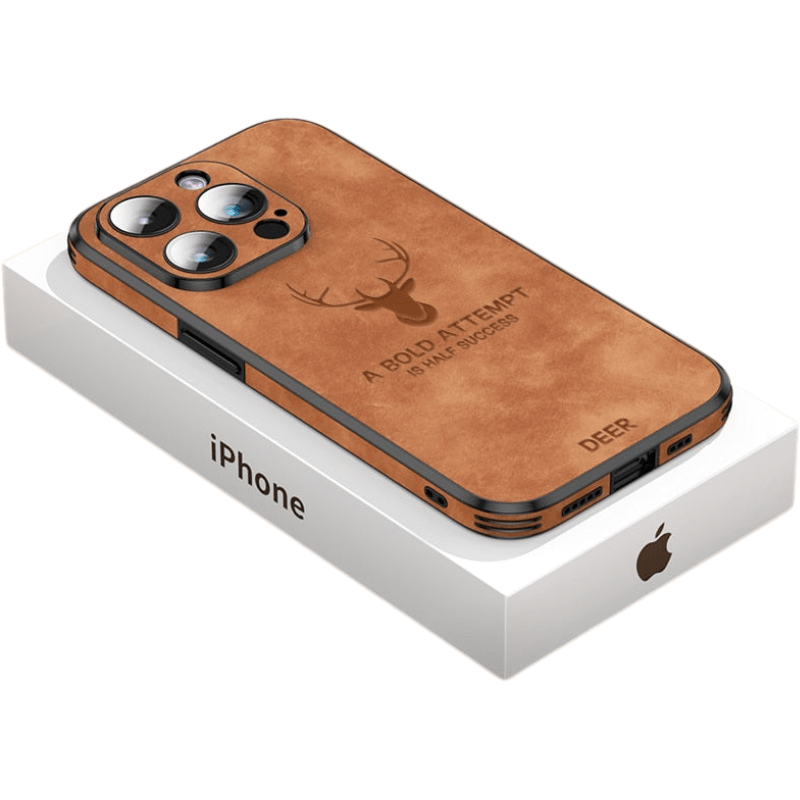 Leather iPhone Case with Shock Protection &amp; Elegant Design