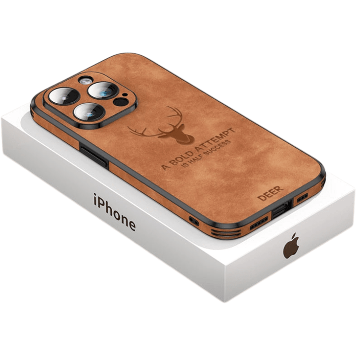 Leather iPhone Case with Shock Protection &amp; Elegant Design