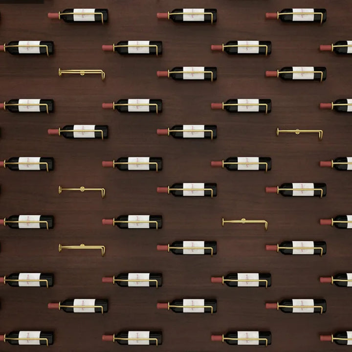 Wall-mounted wine rack holder for storing wine, beer, and champagne
