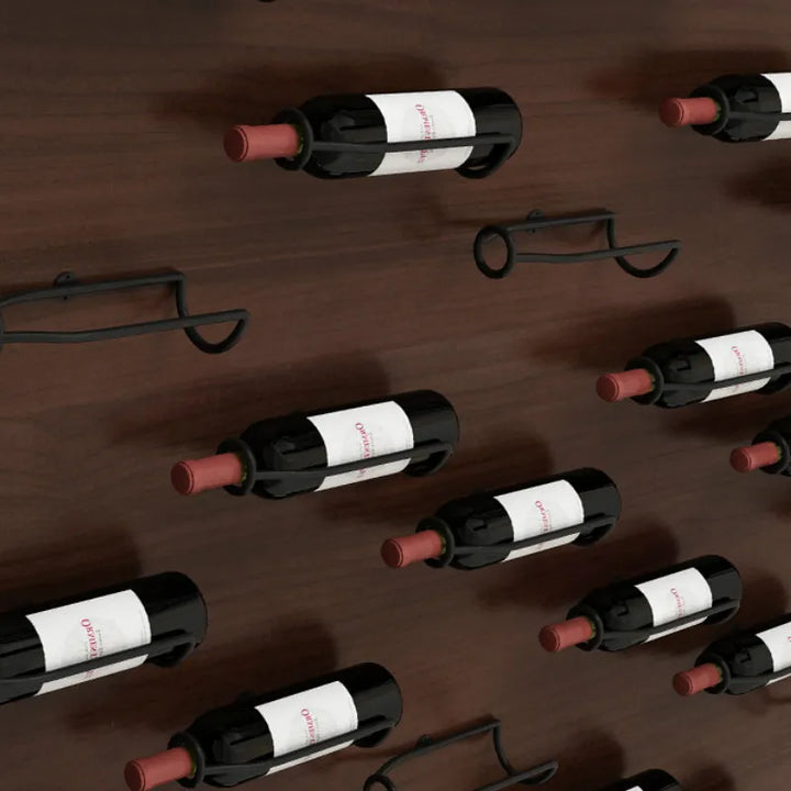 Wall-mounted wine rack holder for storing wine, beer, and champagne