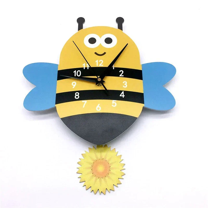 Wall Clock - ZooTime - Cute Animal Design - Perfect for Children&