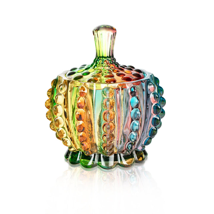 Iridescent Sugar Bowl with Lid