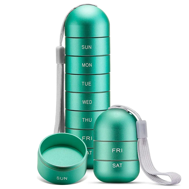7-Day Portable Pill Organizer for Travel
