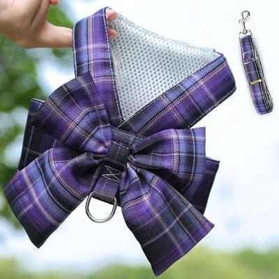AURÉLIEN HARNESS – Adjustable dog harness with bow for stylish walks