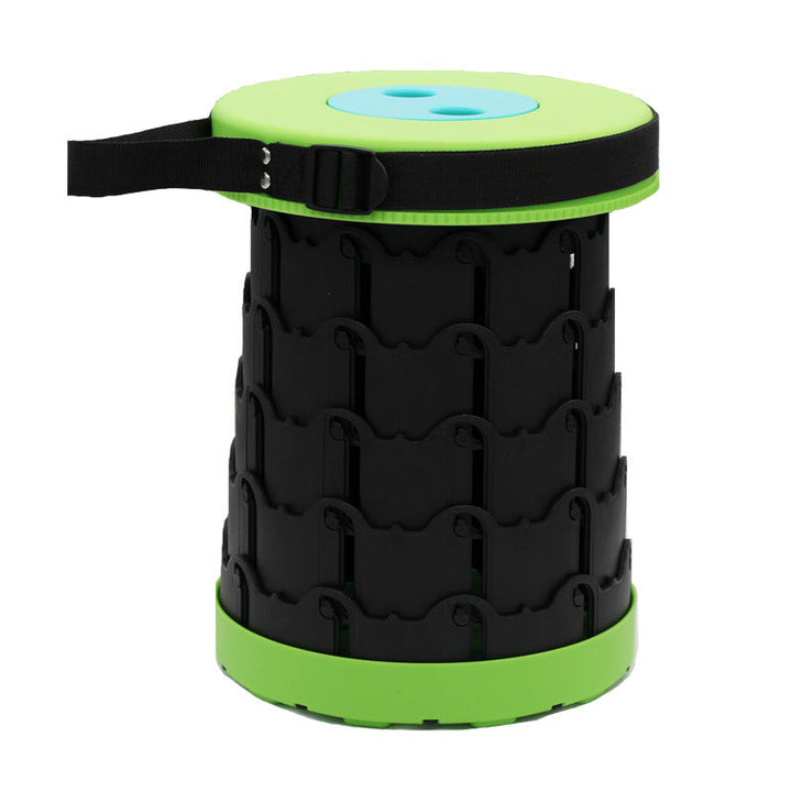 Improved retractable folding stool