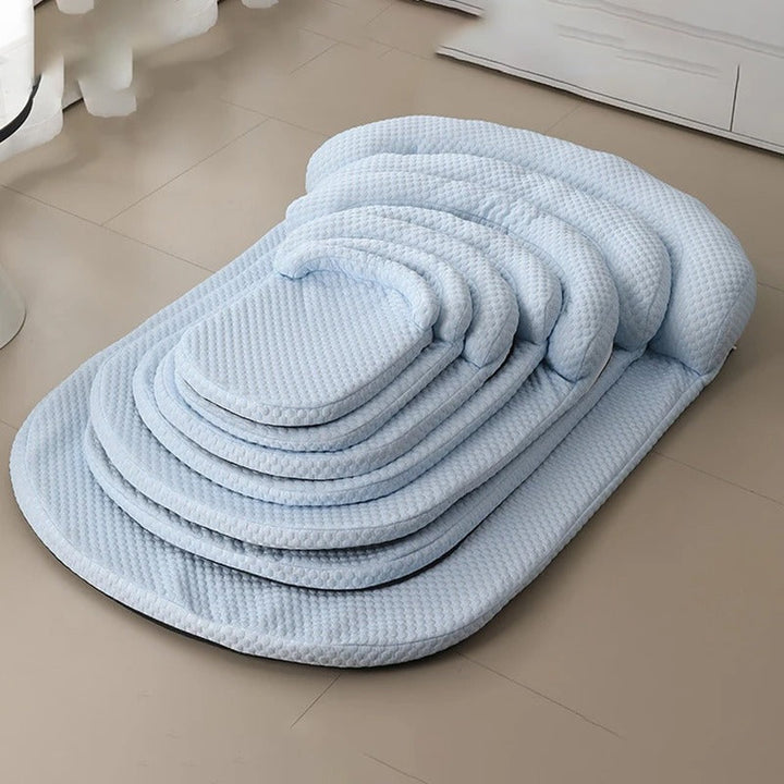 Cooling mat for pets with silk cover |