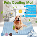 Cooling mat for pets with non-toxic self-cooling gel
