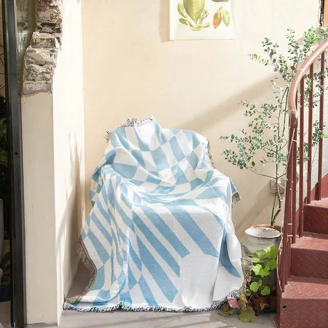 Abstract Woven Wall Tapestry Throw Blanket