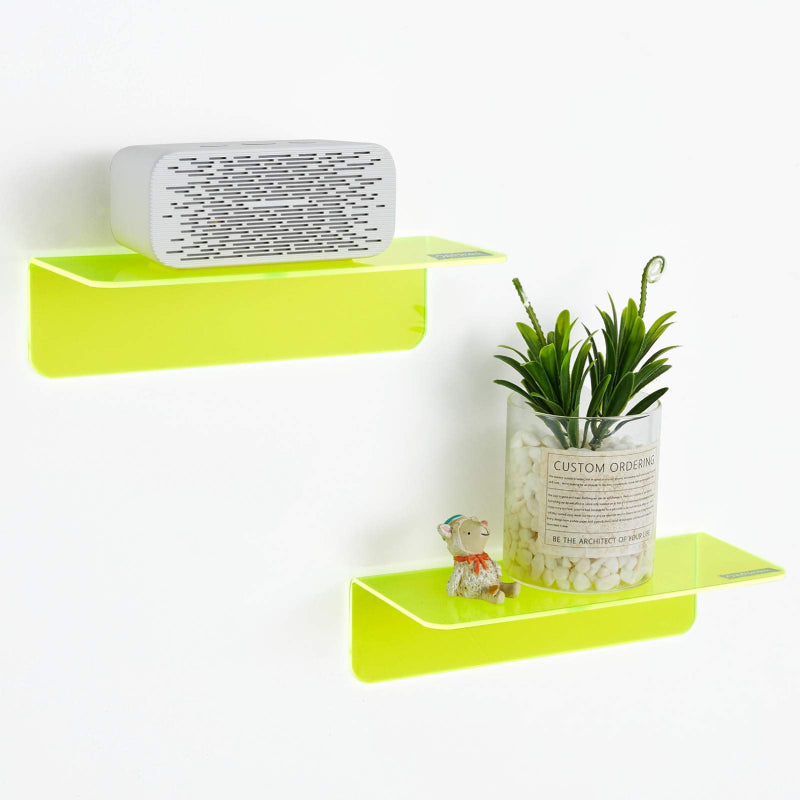 Neon Acrylic Floating Shelf