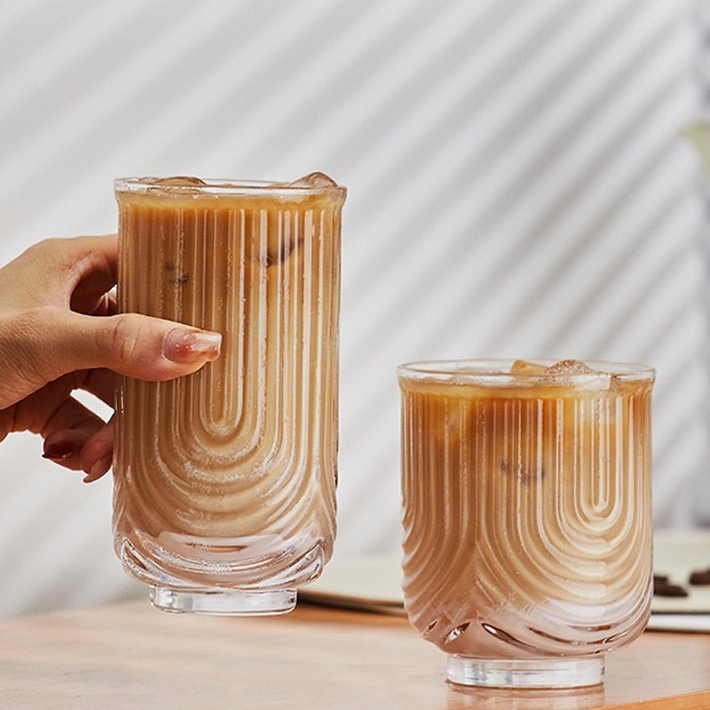 American Ice Latte Glass Coffee Mug