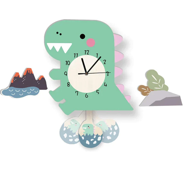 Wall Clock - ZooTime - Cute Animal Design - Perfect for Children&