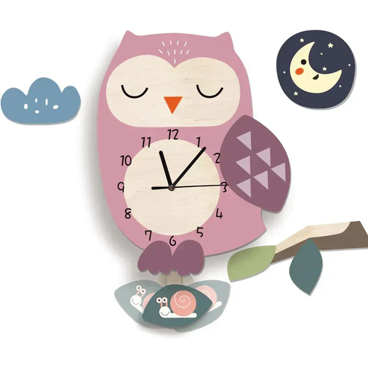 Wall Clock - ZooTime - Cute Animal Design - Perfect for Children&