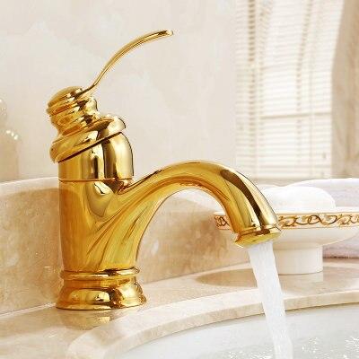 Antique Brass Tap Bathroom Fixtures Faucet Sink Mixer Tap