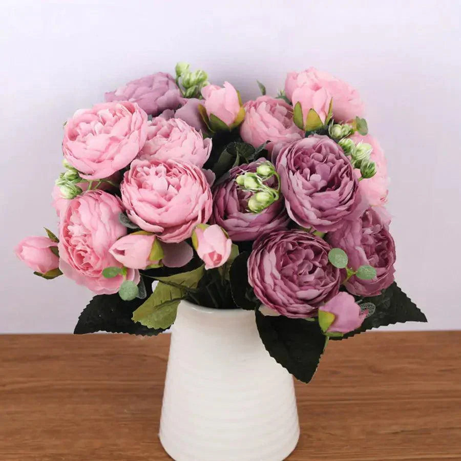 Eternal Elegance Silk Peony Arrangement