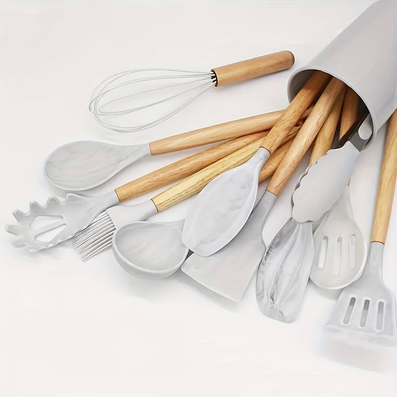 Silicone Kitchen Tools Set – Heat Resistant and Scratch Resistant