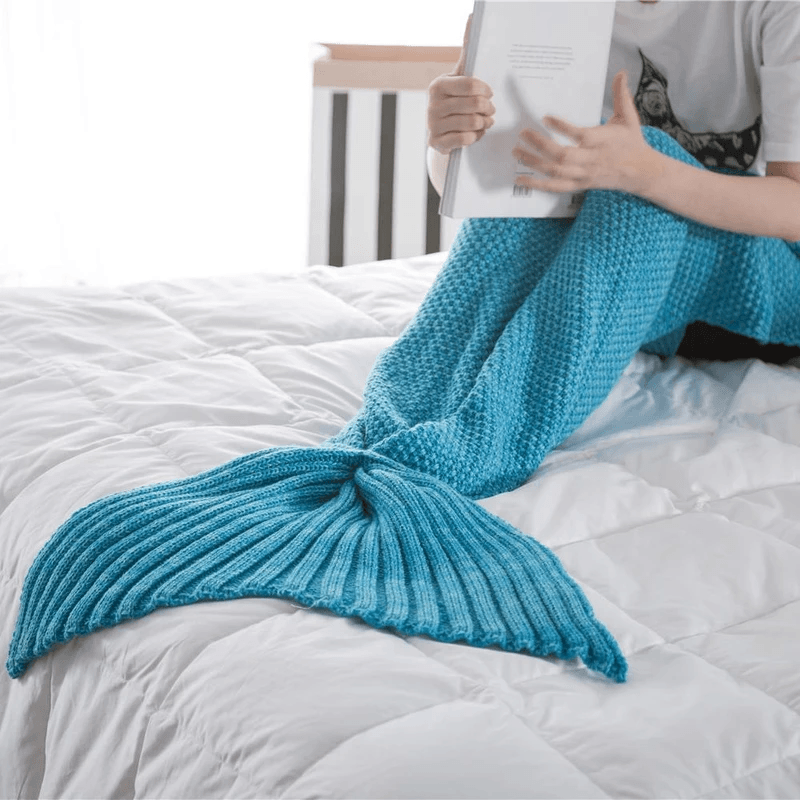 Warm and soft mermaid fabric