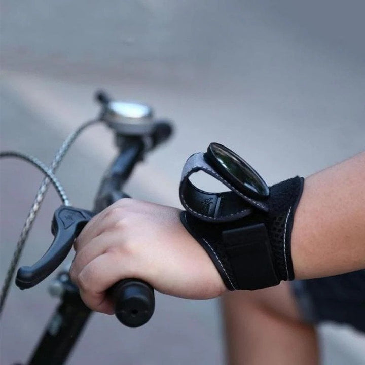 Cycling Wrist Rearview Mirror | Wide-Angle Safety Accessory | Adjustable &amp; Lightweight