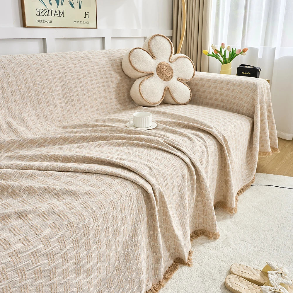 Large Sofa Cover with Reversible Pattern Stylish Protection