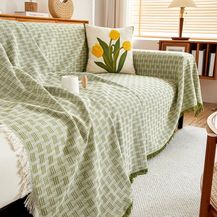 Large Sofa Cover with Reversible Pattern Stylish Protection