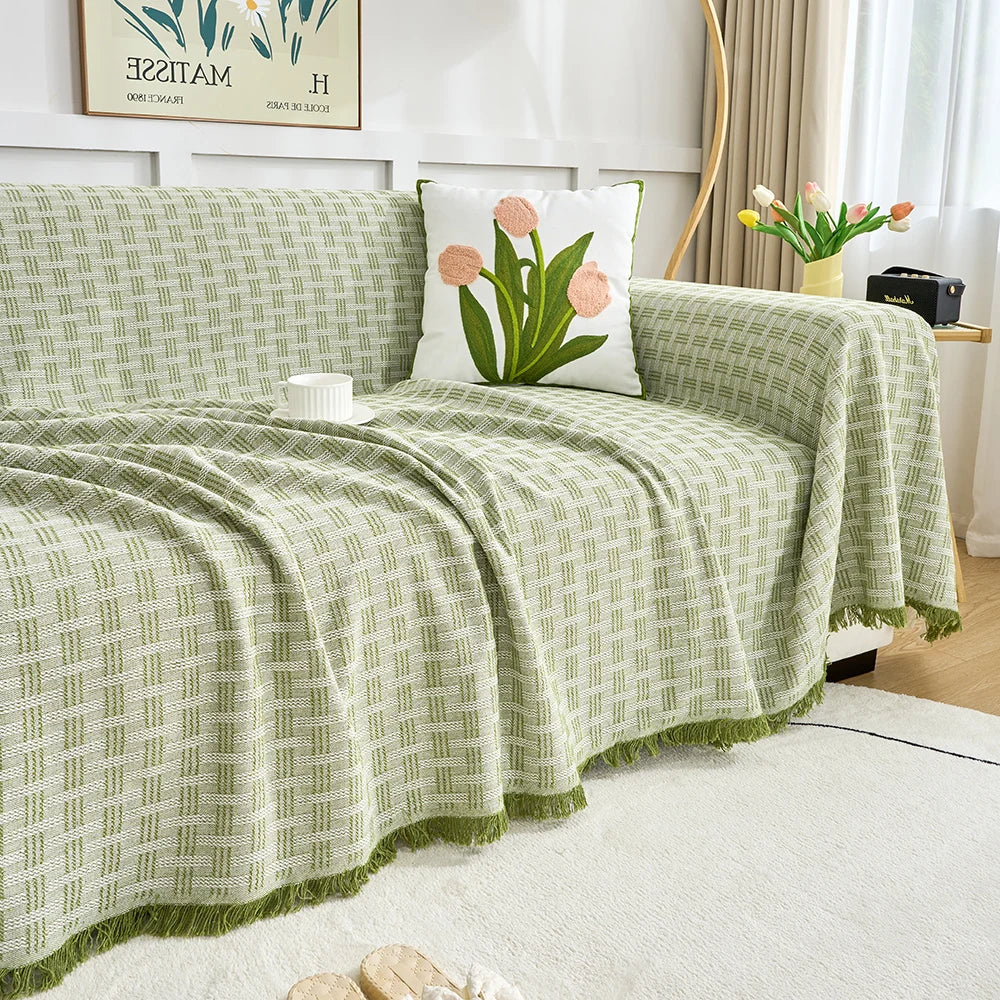 Large Sofa Cover with Reversible Pattern Stylish Protection