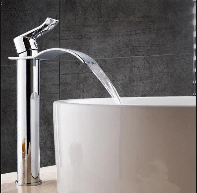 Vanity faucet waterfall faucet brass vanity faucet mixer tap